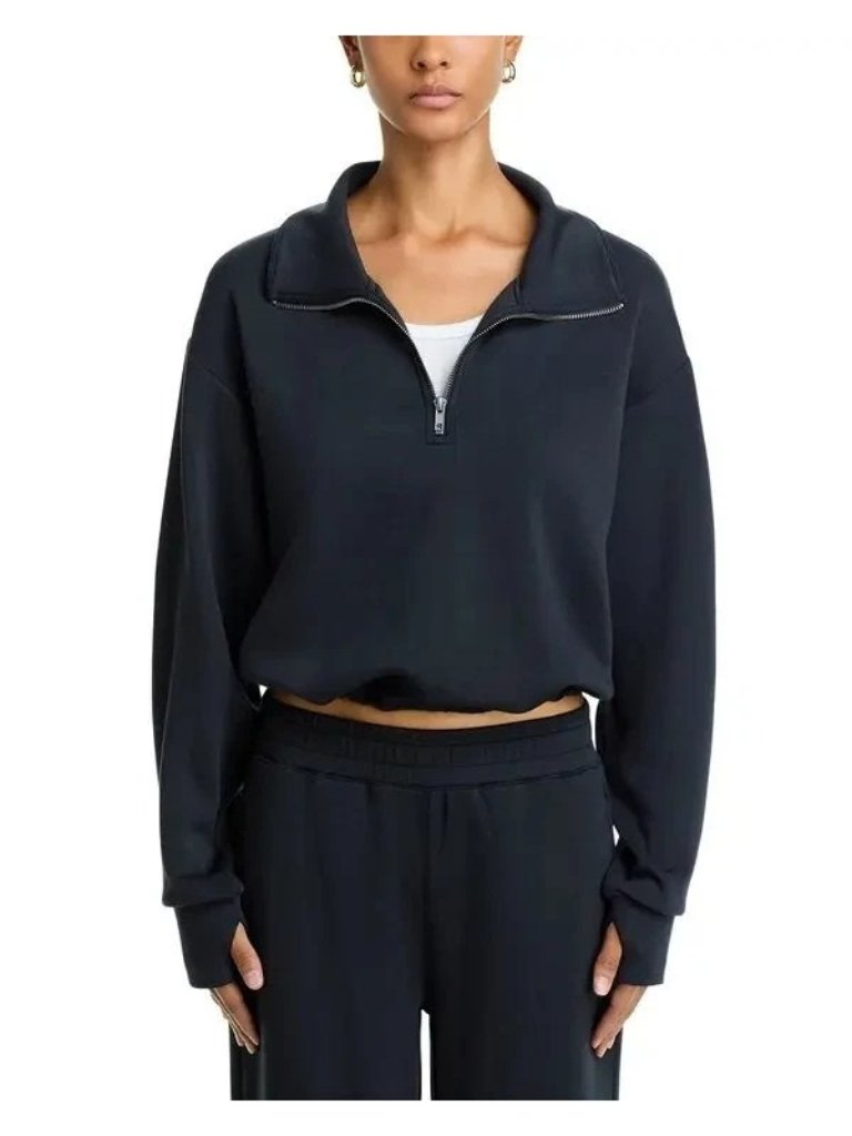Vintage Havana Womens Large Cloud Comfort Soft Quarter Zip Sweatshirt New